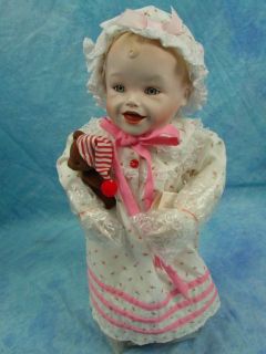 Ashton Drake Galleries Sarah Porcelain Baby Girl Doll w Clothing in Original Box