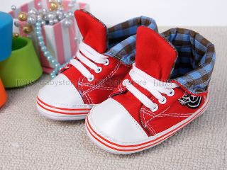 New Toddler Baby Boy Red High Top Shoes 18 24 Months A1010