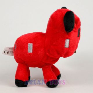 Minecraft Red Baby Mooshroom Plush Doll 6" Small Stuffed Toy Licensed Mojang