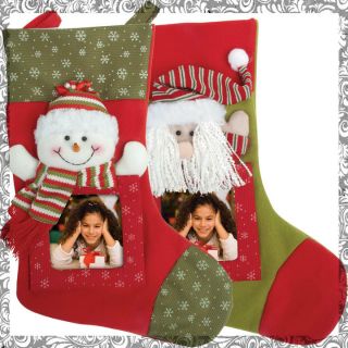 Personalized Momogram Custom Baby Childs Kids Christmas Photo Stocking Gift