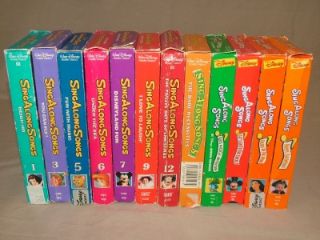 12 Kids Childrens Disney Sing Along Kidsongs VHS Movies Lot Happy Haunt Heigh HO