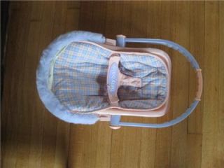 American Girl Bitty Baby Retired Doll Carrier Traveltime Car Seat EXC