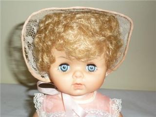Blond Hair Blue Sleep Eyes 16 in Drink and Wet Baby Doll Original Clothes Shoes