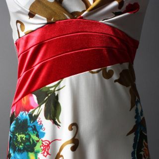 Formal Elegant Floral Print Party Long Maxi Gown Dress
