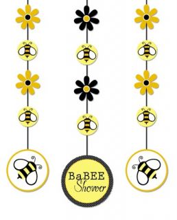 Buzz Baby Shower Summer Themed Bumble Bee Party Decoration Hanging Cutouts