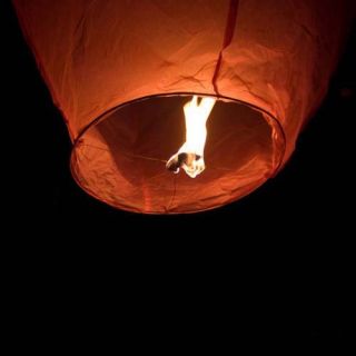 10pcs Chinese Wish Lanterns Paper Sky Fire Flying Wedding Party Lamp Multi Color