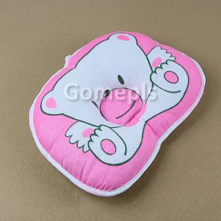 Baby Boys Girls Support Shape Soft Cotton Prevent Flat Head Pillow Cushion Pad