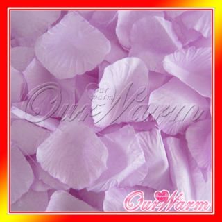 1000 Lavender Lilac Light Purple Silk Rose Petal Flower Wedding Party Decoration