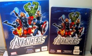 Marvel Avengers School Supplies Notebook Folder Capt America Iron Man Thor Hulk