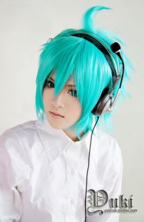 Yu Gi Oh GX Jesse Anderson Cosplay Wig Short Green Party coser Costume Hair