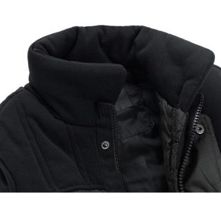 New Fashion Men's Black Hoodie Vest Casual waistcoats Warm Winter Coat MWM020