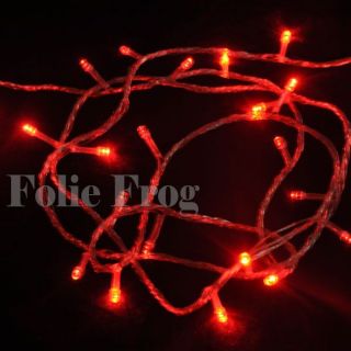 Red 220V 100LED 10M 8MODE Flash Fairy String Light for Christmas Tree Party