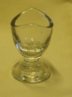 Medical Glass Eye Wash Cup Ophthalmologic Antique Hand Blown Collectible