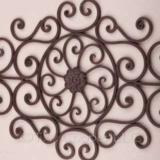 Wrought Iron Metal Wall Grill Grille Door Topper 91888