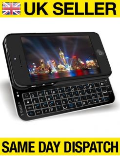Aluminium Wireless Bluetooth Keyboard Case Cover for Apple iPhone 5