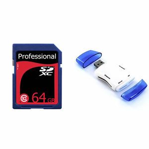 64GB Professional Class 10 SD SDHC SDXC High Speed Flash Memory Card Reader 64 G