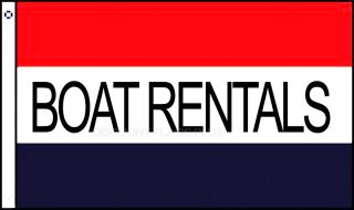 Boat Rentals Advertising Outdoor 3x5 Large Business Banner Sign Polyester Flag