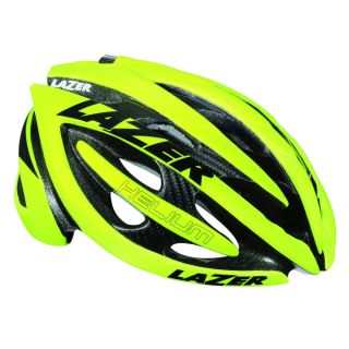 Lazer Helium Road Bike Helmet w Taillight Small Flash Yellow
