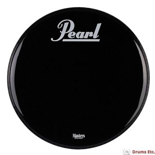 Pearl 22" Masters Logo Ebony Powerstroke 3 Bass Drum Head P3 1022 PL ES