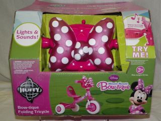 Huffy Minnie Mouse Bow tique Folding Tricycle