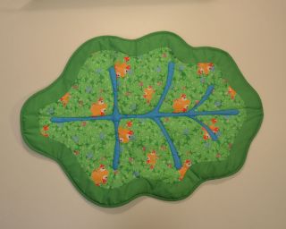 Evenflo Triple Fun Exersaucer Replacement Leaf Floor Mat Pad Fabric Part Jungle