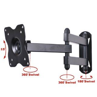 Videosecu Articulating Arm TV Wall Mount Full Motion Tilt Swivel and Rotate For
