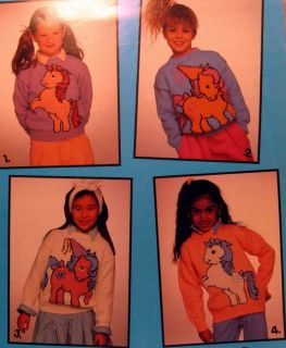 Graph Knitting Pattern Booklet My Little Pony Sweater 4 Designs Adult Child Size
