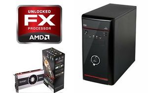 Brand New Extreme Gaming PC AMD 3 9GHz 4CORE Radeon 7850 HEC Vigilance Black