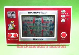80s Nintendo Handheld LCD Game Watch Mario Cement Factory Electronic Retro Jeu