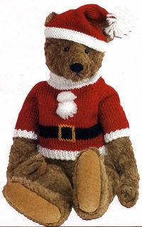 Teddy Bear Santa Christmas Card Greeting Card by Paper House Productions