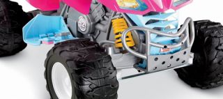 Girls Power Wheels Kawasaki KFX Barbie Traction ATV Quad 4 Wheeler Ride on Pink