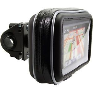 Bike Motorcycle Handlebar Mount Case Garmin Nuvi TomTom Magellan 3 5" 4 3" GPS