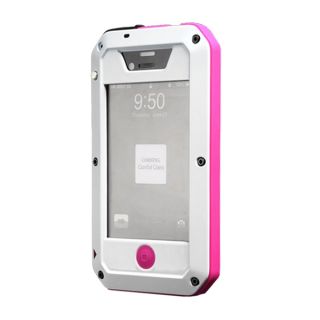 Aluminum Metal Cases with Gorilla Glass for iPhone 4 4S Water Shock Dust Proof