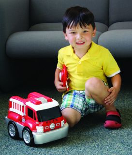 RC Kids Toddler Safe Fun Play Easy Remote Control Toy Jumbo Red Fire Truck