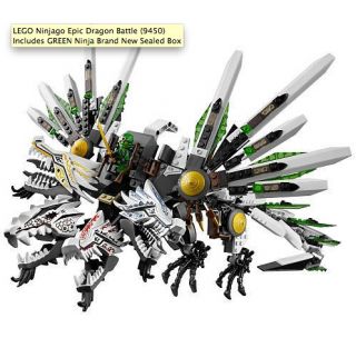 Lego Ninjago Epic Dragon Battle 9450 Includes Green Ninja Brand New SEALED Box