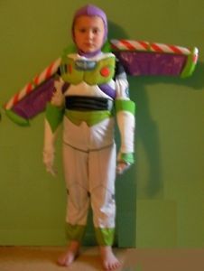 Youth Kids Halloween Costume Toy Story Buzz Lightyear Gloves Inflatable Jet Pack