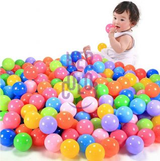 50pcs Soft Plastic Pit Ball Bright Color Toy Ball Pool Diameter 5 5cm for Kids