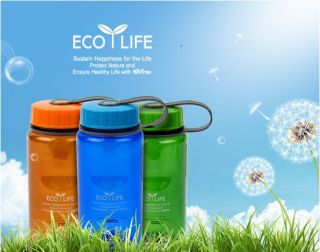 Sports Water Bottles Green Bisfree Outdoor Activity Exercise Lock N Lock Korea