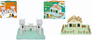 Creative Kids Build Your Own Bricks and Mortar Castle House Girls Boys Toys Gift