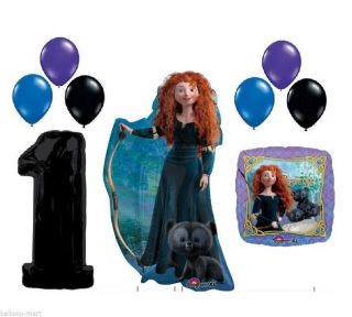 1st Birthday Disney Princess Brave Merida Balloons Party Favors Supplies First