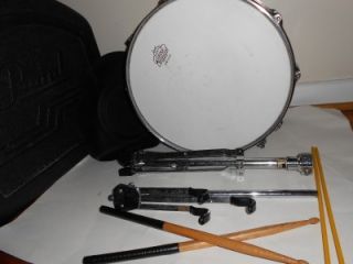 Pearl Student Snare Drum School Band Kit Practice Pad Sticks Stand Case Book