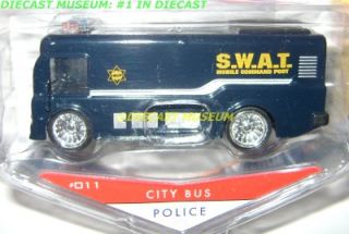 City Bus Police SWAT Jada Badge City Heat Diecast 1 87 Scale RARE