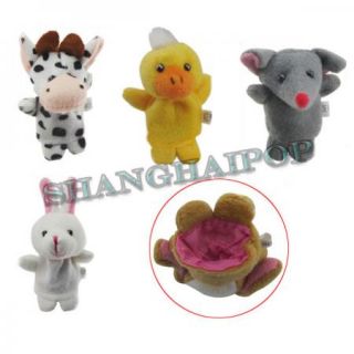 Animal Finger Puppet Children Kids Baby Plush Toy Bear Party Educational Favour