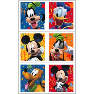 Disney Mickey Mouse Birthday Party Stickers Tattoos Favor Bags Hallmark for 8