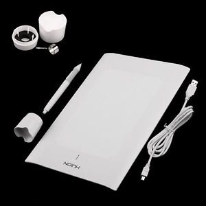 10" Art Graphics Drawing Board Writing Tablet Cordless Digital Pen for PC White