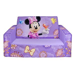 Marshmallow Flip Open Sofa Disney Minnie Mouse Theme Childrens Toys Girls