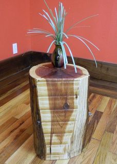 Aromatic Red Cedar Log Stump Stool Chair Seat Rustic Wood End Table Top 10209