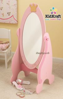 KidKraft 76137 Pink Princess Cheval Dress Up Mirror for Kids Girls Furniture New