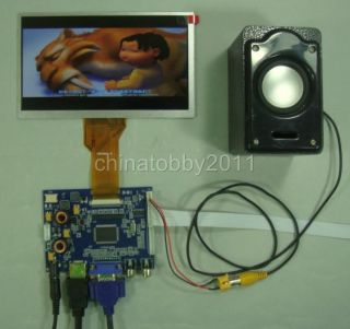 HDMI VGA 2AV Audio LCD Driver Board vs TY2668 V1 7inch 800 480 AT070TN92 Remote