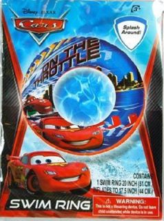 Disney Pixar Cars Lightning McQueen Kids 20" Toy Swim Ring Tube Floats Pool
